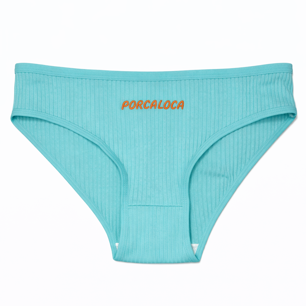 MUTANDE a costine "PORCALOCA" in Cotone