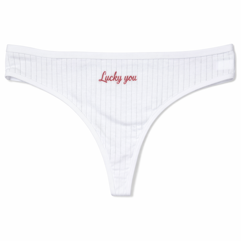 BRASILIANA a costine "Lucky You'" in Cotone