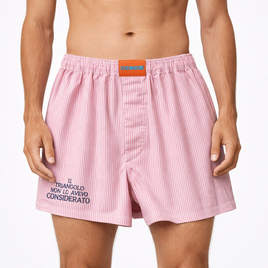 BOXER "Il triangolo non lo avevo considerato" in cotone