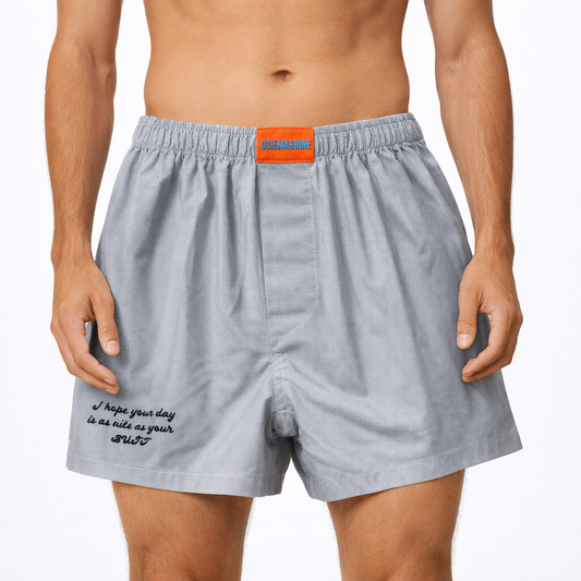 BOXER "i hope your day is as cute as your butt" in cotone