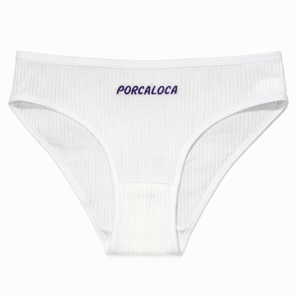 MUTANDE a costine "PORCALOCA" in Cotone