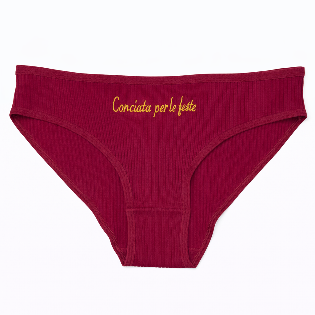 MUTANDE a costine "PORCALOCA" in Cotone