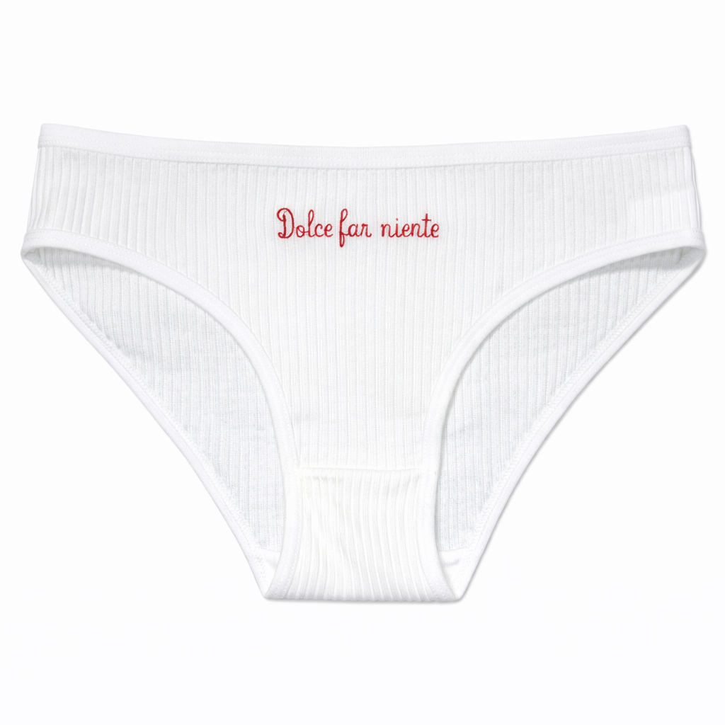 MUTANDE a costine "Dolce far niente" in Cotone