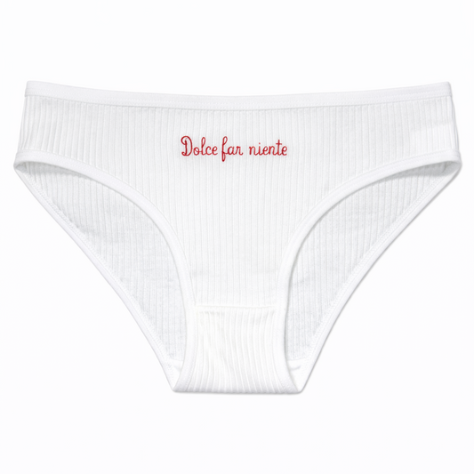 MUTANDE a costine "Dolce far niente" in Cotone