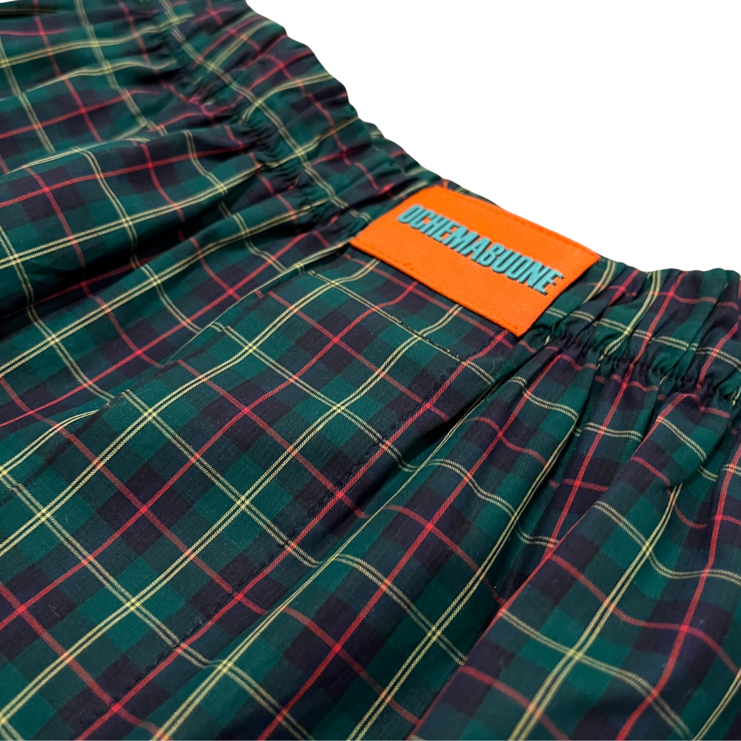 Mutandoni di Lusso 100%Cotone tartan verde