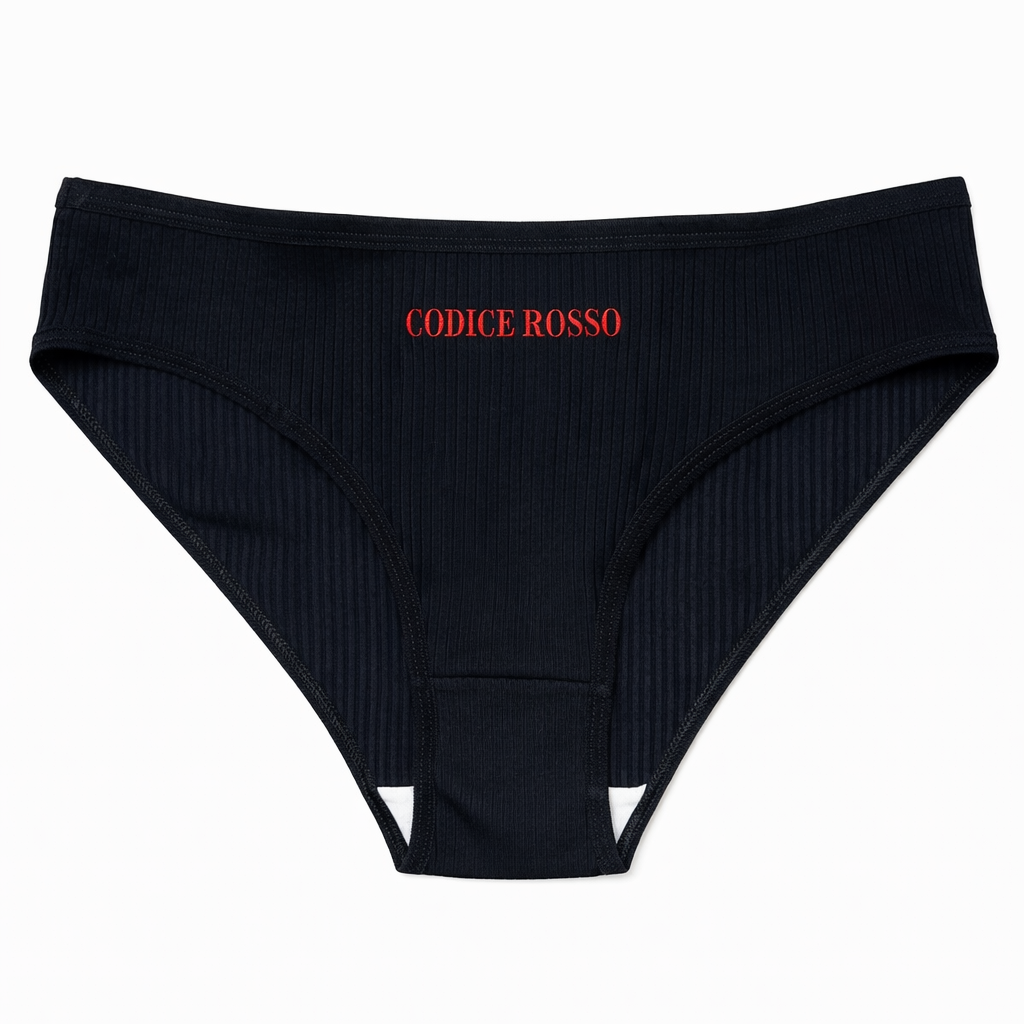 MUTANDE a costine "Codice rosso" in Cotone
