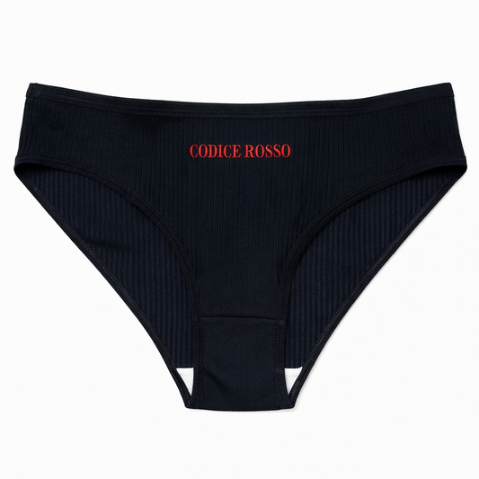 MUTANDE a costine "Codice rosso" in Cotone