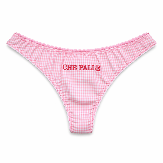 BRASILIANA "CHE PALLE" in Cotone (elastico rosa)