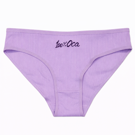 MUTANDE a costine "100%OCA" in Cotone