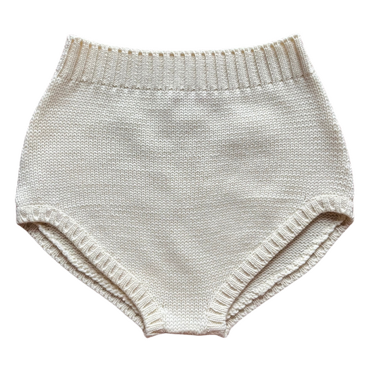 Shorts Bianco Panna 100%lana