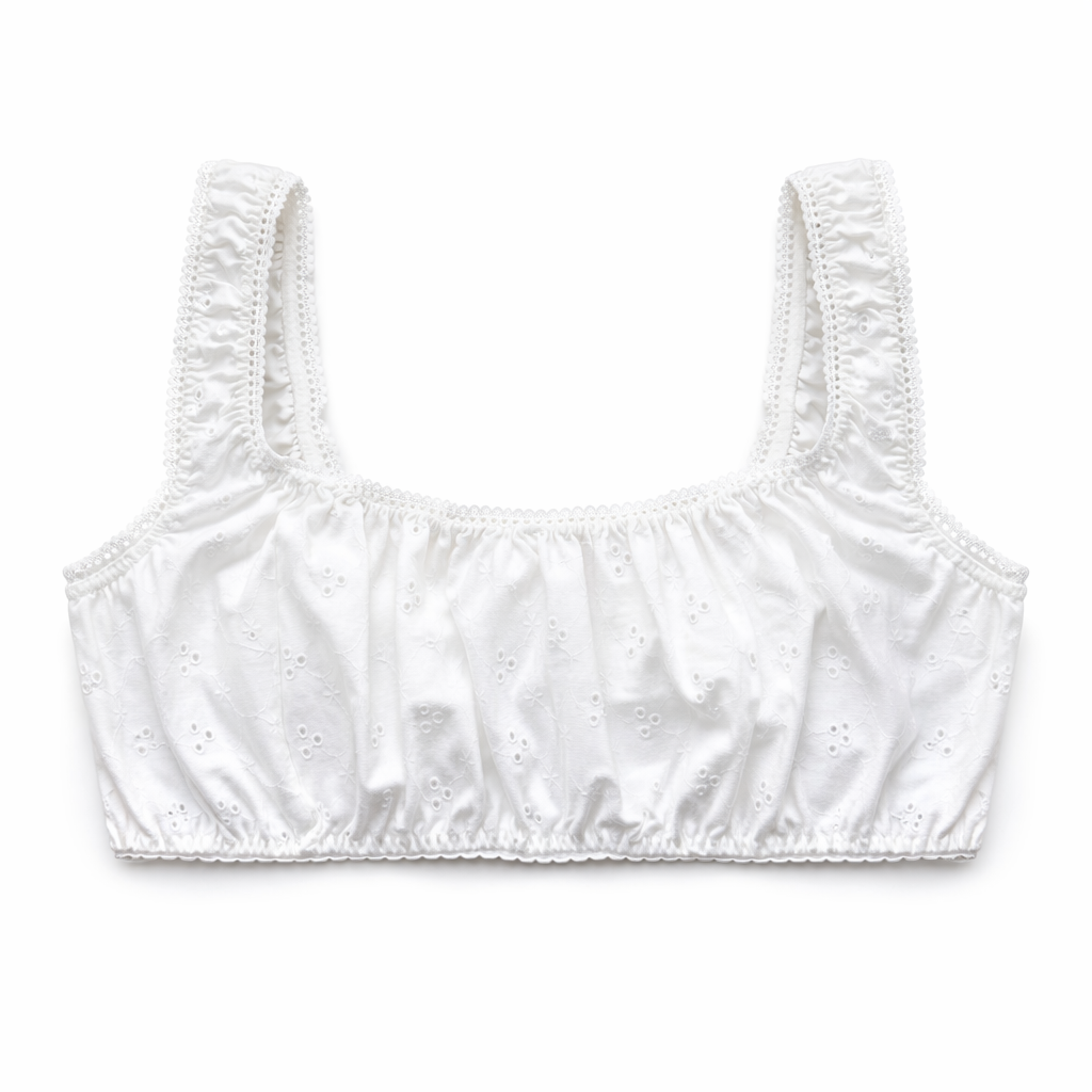 BRALETTE in cotone sangallo