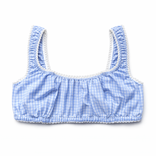 BRALETTE in cotone azzurro