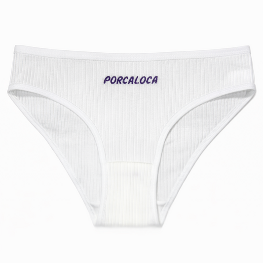 MUTANDE a costine "PORCALOCA" in Cotone