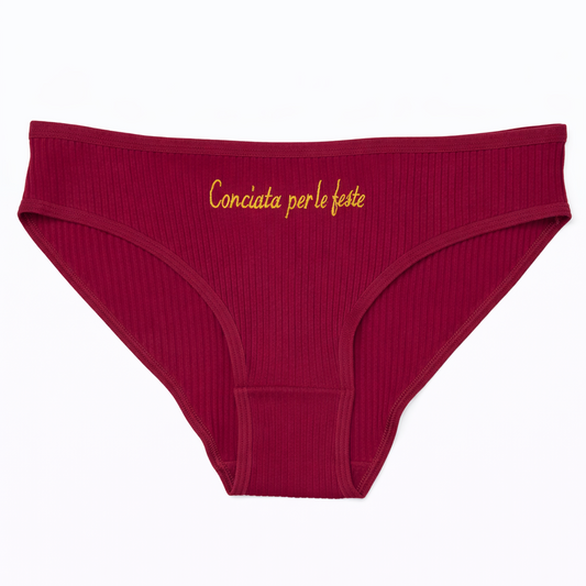 MUTANDE a costine "PORCALOCA" in Cotone