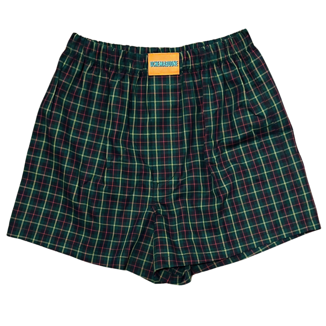 Mutandoni di Lusso 100%Cotone tartan verde